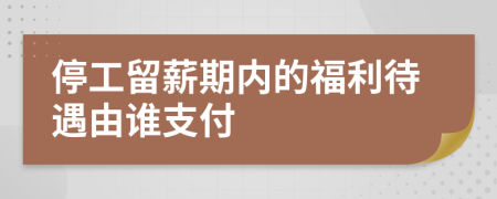 停工留薪期內(nèi)的福利待遇由誰支付