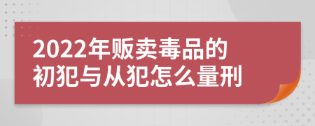 2022年販賣毒品的初犯與從犯怎么量刑