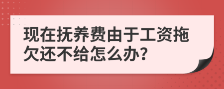 現(xiàn)在撫養(yǎng)費由于工資拖欠還不給怎么辦？