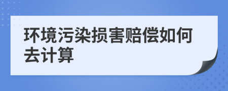環(huán)境污染損害賠償如何去計(jì)算