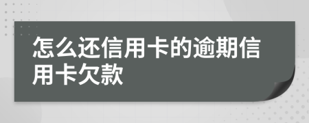 怎么還信用卡的逾期信用卡欠款