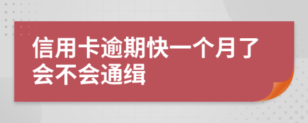 信用卡逾期快一個(gè)月了會不會通緝