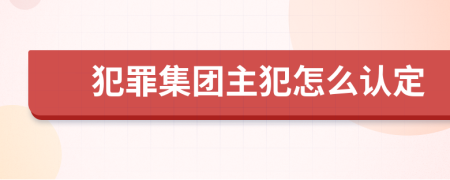 犯罪集團(tuán)主犯怎么認(rèn)定