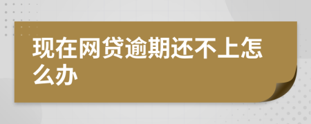 現(xiàn)在網(wǎng)貸逾期還不上怎么辦