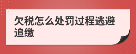 欠稅怎么處罰過程逃避追繳