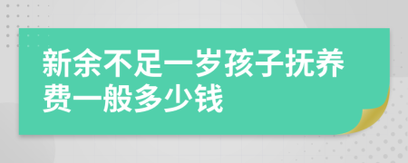新余不足一歲孩子撫養(yǎng)費(fèi)一般多少錢(qián)