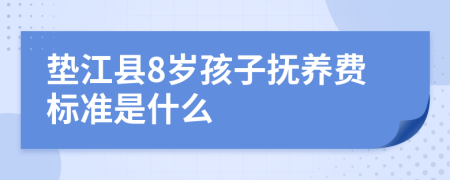 墊江縣8歲孩子撫養(yǎng)費(fèi)標(biāo)準(zhǔn)是什么