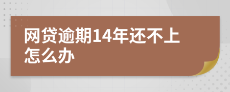 網(wǎng)貸逾期14年還不上怎么辦