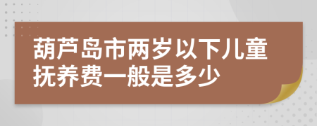葫蘆島市兩歲以下兒童撫養(yǎng)費一般是多少