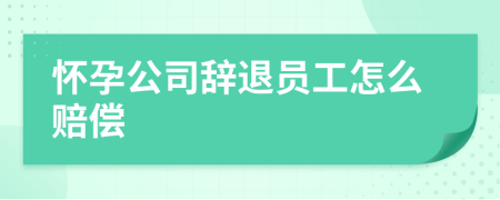 懷孕公司辭退員工怎么賠償