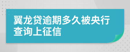 翼龍貸逾期多久被央行查詢上征信