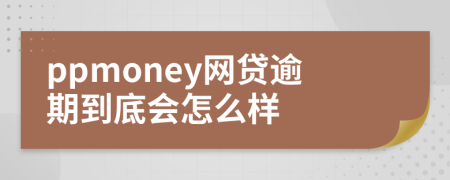 ppmoney網(wǎng)貸逾期到底會怎么樣