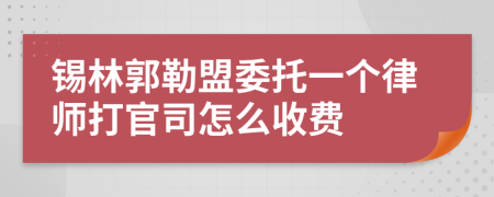 錫林郭勒盟委托一個(gè)律師打官司怎么收費(fèi)