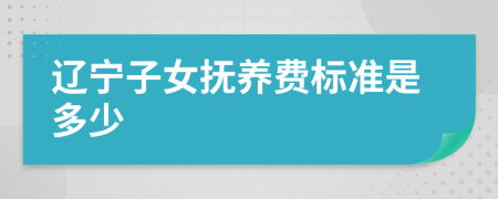 遼寧子女撫養(yǎng)費(fèi)標(biāo)準(zhǔn)是多少