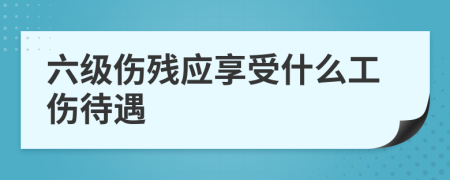 六級傷殘應(yīng)享受什么工傷待遇