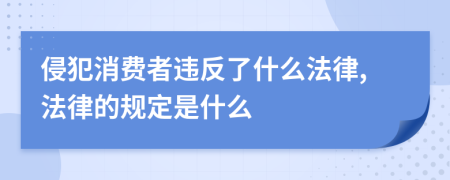 侵犯消費(fèi)者違反了什么法律,法律的規(guī)定是什么