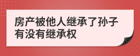 房產(chǎn)被他人繼承了孫子有沒(méi)有繼承權(quán)