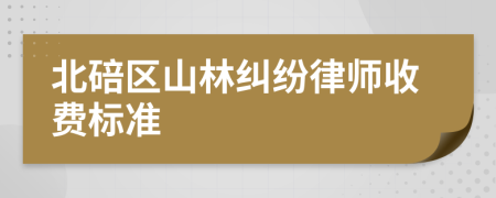 北碚區(qū)山林糾紛律師收費(fèi)標(biāo)準(zhǔn)