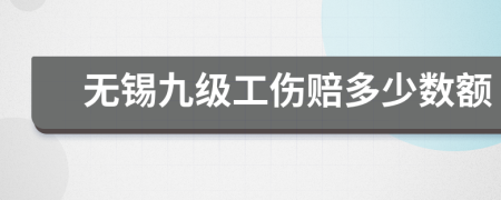 無(wú)錫九級(jí)工傷賠多少數(shù)額