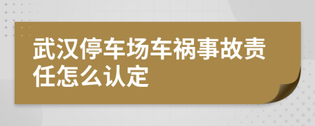 武漢停車場車禍?zhǔn)鹿守?zé)任怎么認(rèn)定