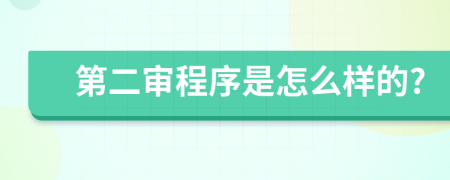 第二審程序是怎么樣的?
