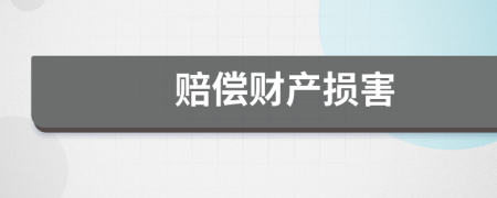 賠償財產損害