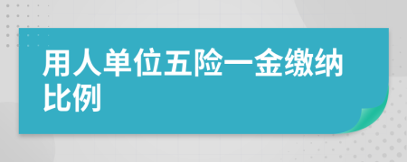 用人單位五險(xiǎn)一金繳納比例