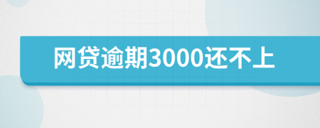 網(wǎng)貸逾期3000還不上