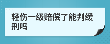 輕傷一級(jí)賠償了能判緩刑嗎