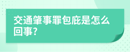 交通肇事罪包庇是怎么回事?