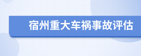 宿州重大車禍?zhǔn)鹿试u(píng)估