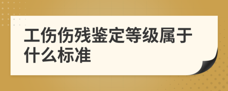 工傷傷殘鑒定等級(jí)屬于什么標(biāo)準(zhǔn)