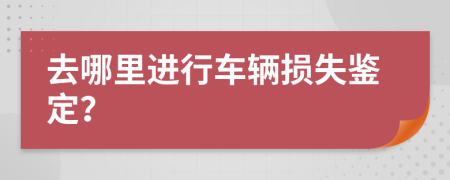 去哪里進(jìn)行車(chē)輛損失鑒定？