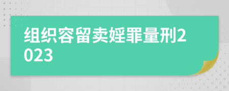 組織容留賣婬罪量刑2023