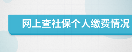 網(wǎng)上查社保個人繳費(fèi)情況