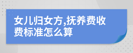 女兒歸女方,撫養(yǎng)費(fèi)收費(fèi)標(biāo)準(zhǔn)怎么算