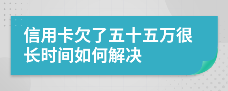 信用卡欠了五十五萬很長時(shí)間如何解決