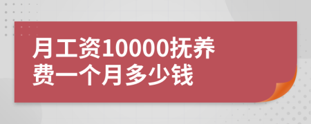 月工資10000撫養(yǎng)費一個月多少錢