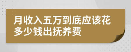 月收入五萬到底應(yīng)該花多少錢出撫養(yǎng)費(fèi)