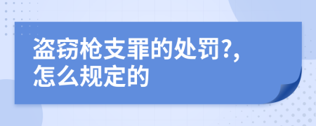 盜竊槍支罪的處罰?,怎么規(guī)定的