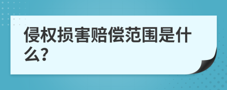 侵權(quán)損害賠償范圍是什么？