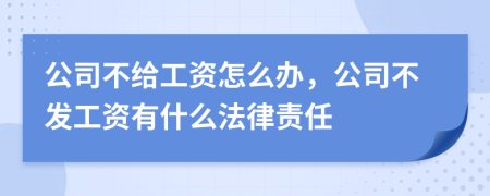 公司不給工資怎么辦，公司不發(fā)工資有什么法律責(zé)任