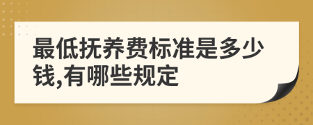 最低撫養(yǎng)費(fèi)標(biāo)準(zhǔn)是多少錢,有哪些規(guī)定