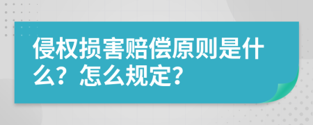 侵權(quán)損害賠償原則是什么？怎么規(guī)定？