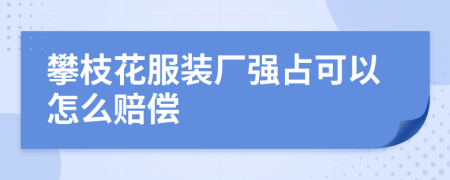 攀枝花服裝廠強占可以怎么賠償