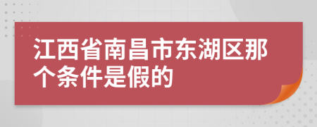 江西省南昌市東湖區(qū)那個條件是假的