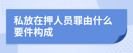 私放在押人員罪由什么要件構(gòu)成