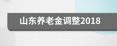 山東養(yǎng)老金調(diào)整2018