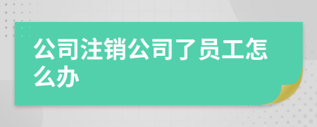 公司注銷公司了員工怎么辦