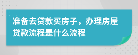 準(zhǔn)備去貸款買房子，辦理房屋貸款流程是什么流程